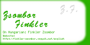 zsombor finkler business card